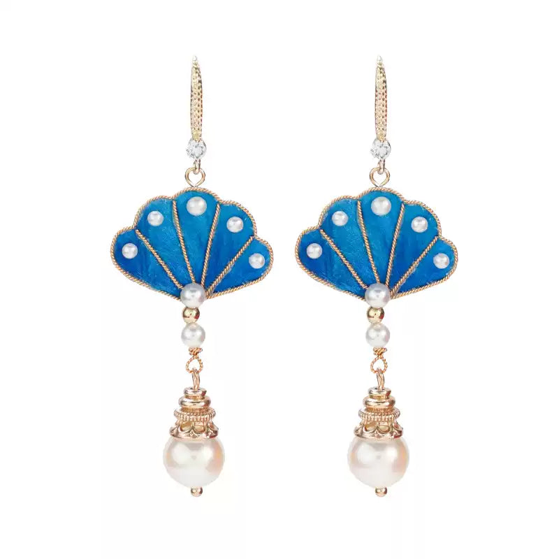 Eastculture Blue Peacock earrings