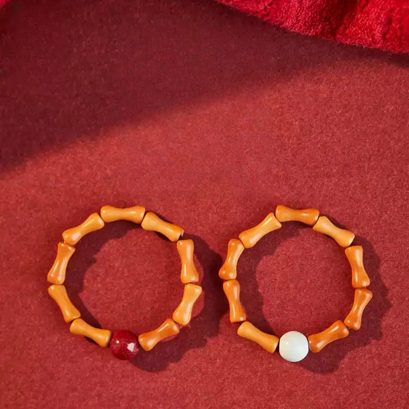 Eastculture Bamboo Ruby Ring- Increase wealth
