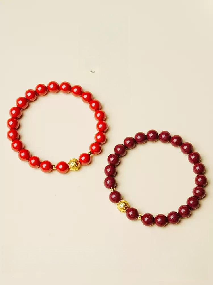 Eastculture Golden Rune Bead Bracelet - Remove Bad Luck