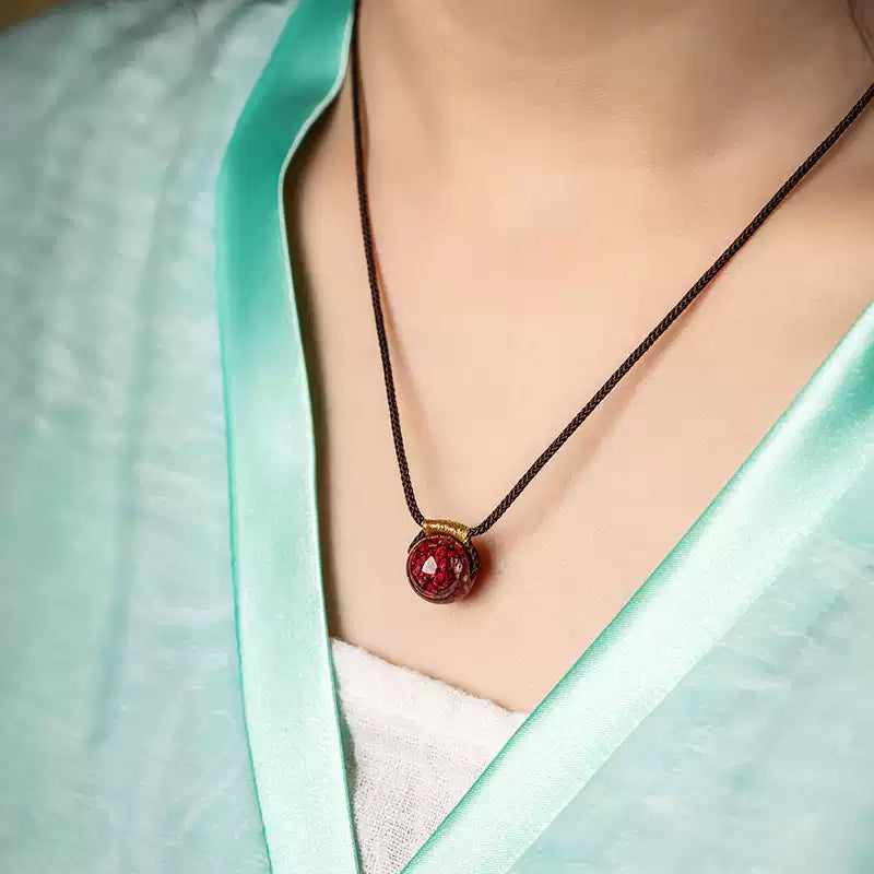 Eastculture crystal cracks Necklace - Unlock Financial Success