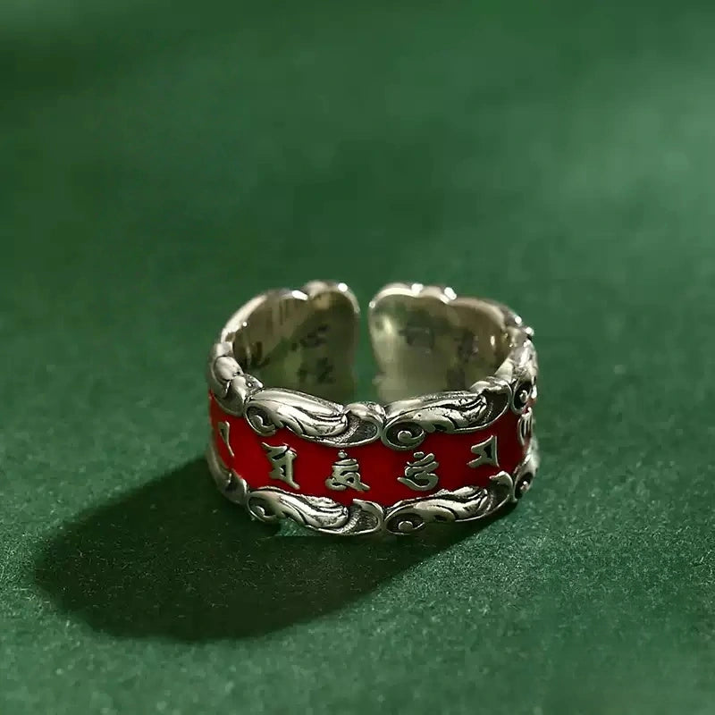 Eastculture Metal Hexproof Rune Ring - Increase wealth