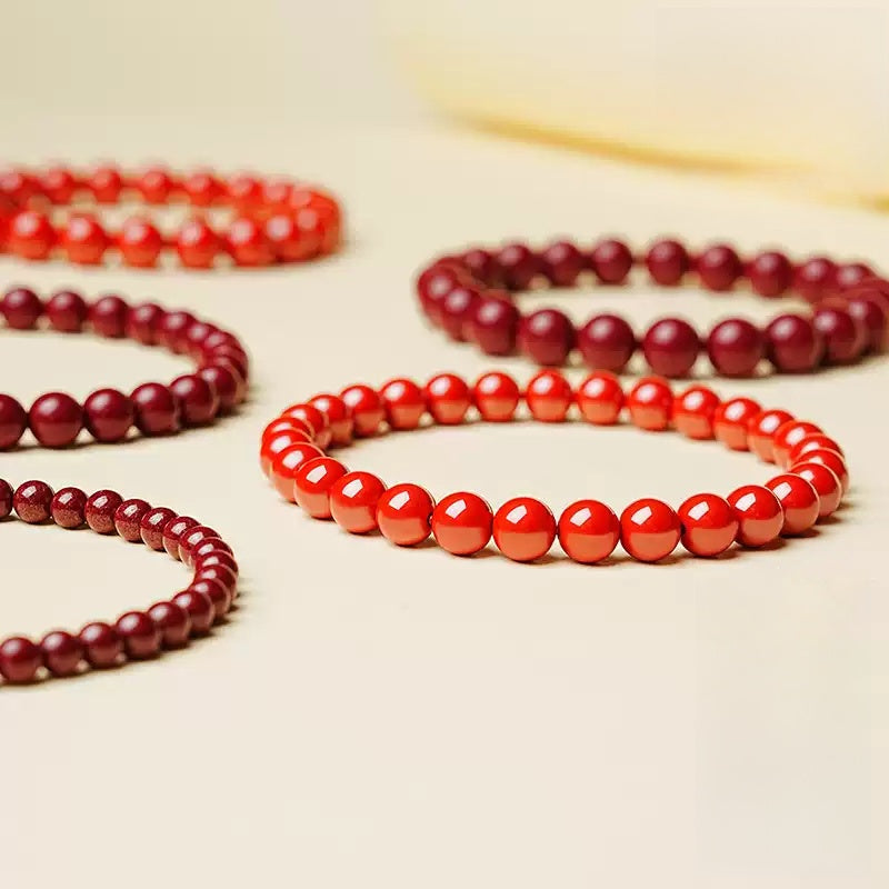 Eastculture Polished two-color cinnabar Bracelet - Get Love
