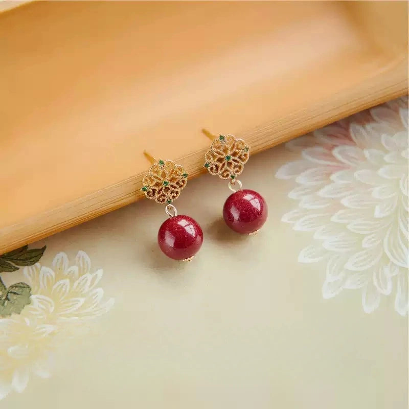 Eastculture Beautifully designed flowers Earrings - Wealth Magnet - Health & Longevity Blessing