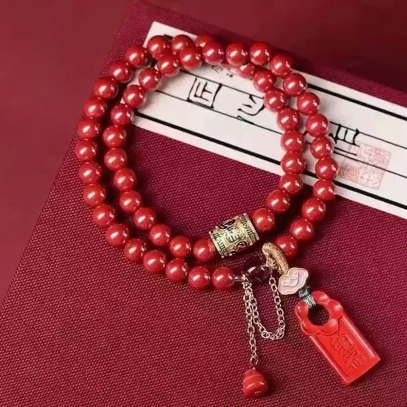 Eastculture Long pendant Bracelet - Health & Longevity Blessing