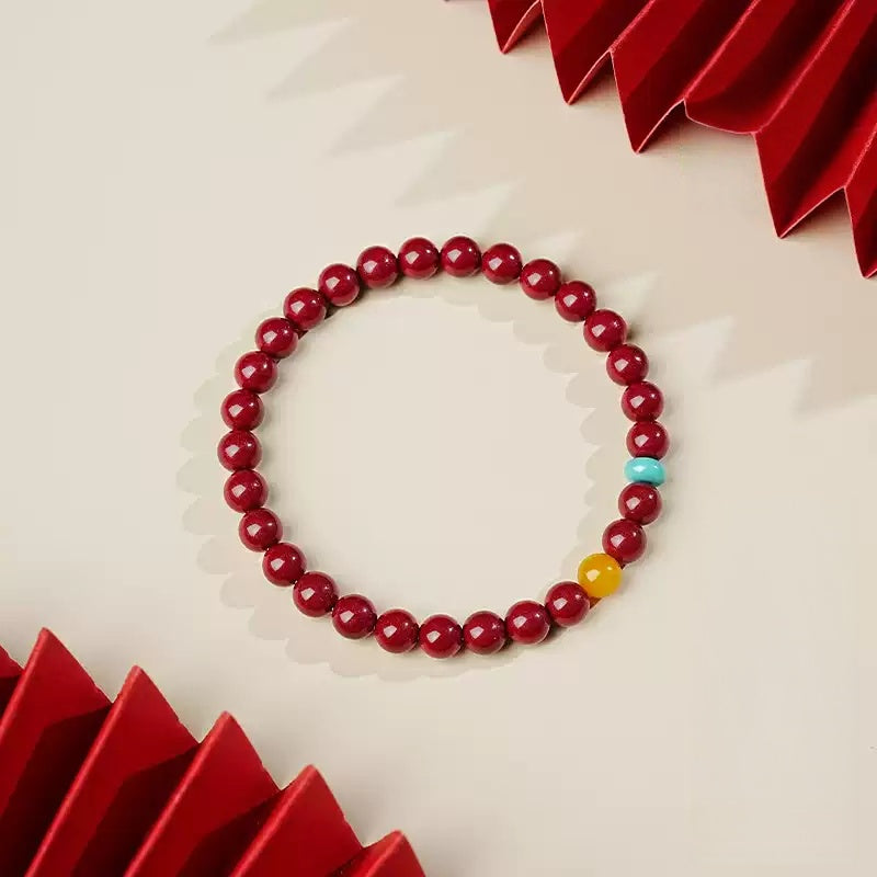 Eastculture Special red jade cinnabar Bracelet - Feng shui metaphysics