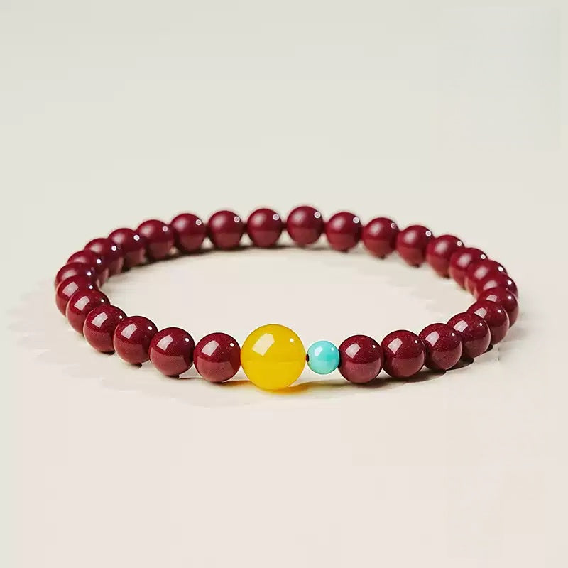 Eastculture Orange-blue cinnabar Bracelet - Feng shui metaphysics