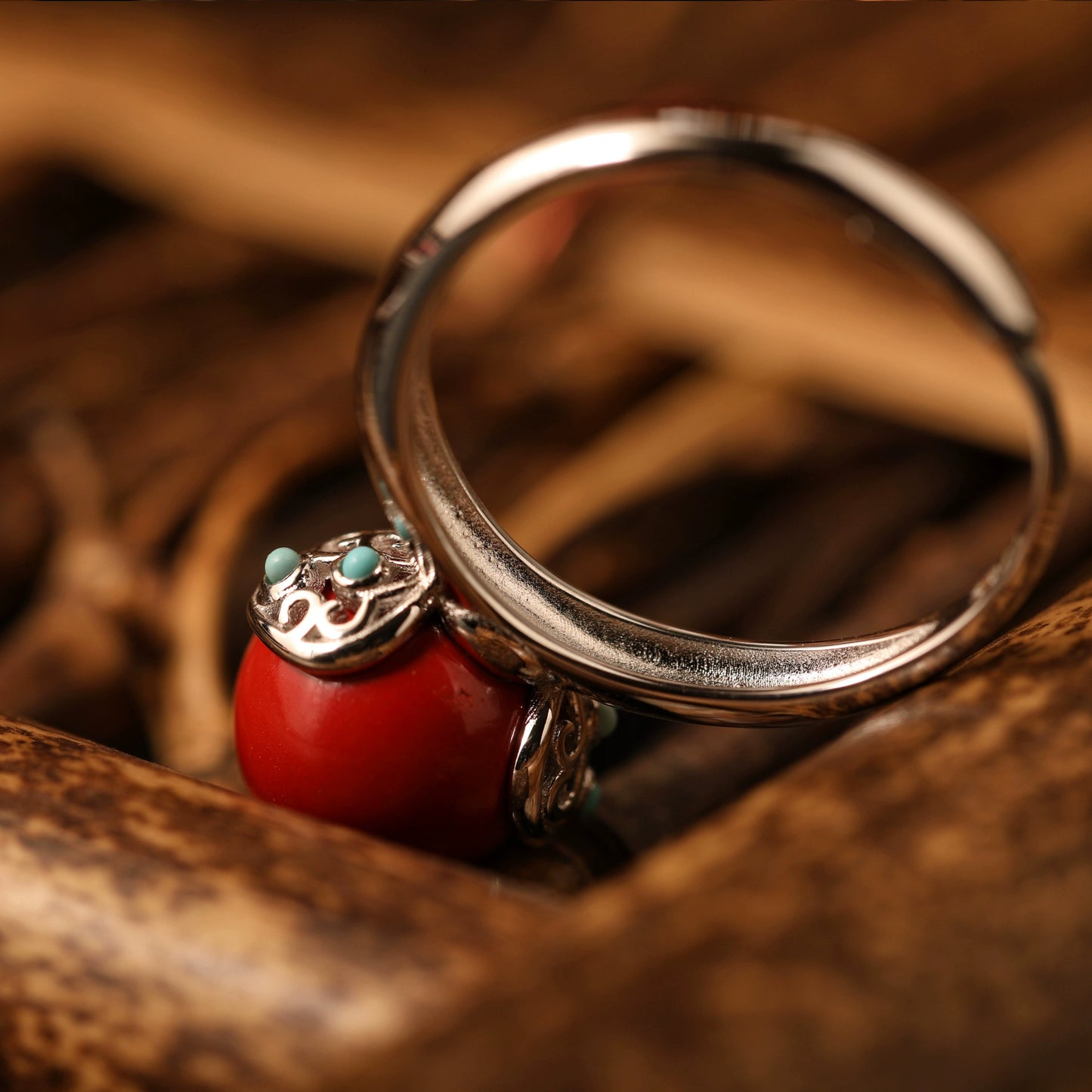 Eastculture Silver Ruby Ring - Feng Shui Metaphysics