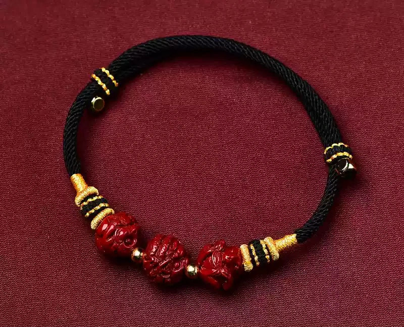 Eastculture Hand-woven rope Pixiu Bracelet - Health & Longevity Blessing