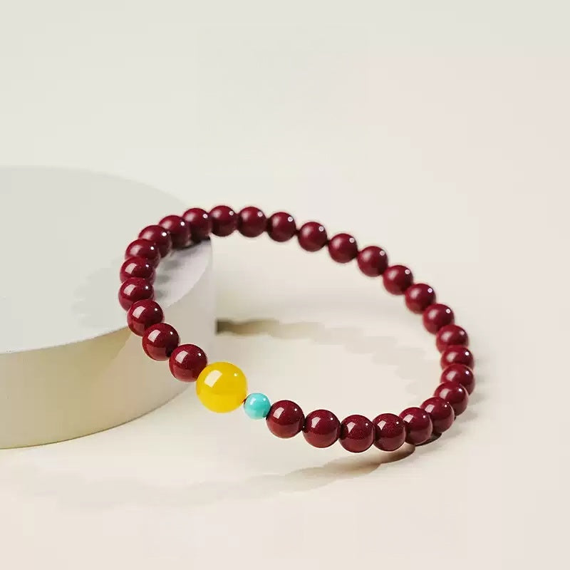 Eastculture Orange-blue cinnabar Bracelet - Feng shui metaphysics