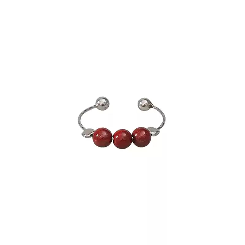 Eastculture Lucky Three Rubies Ring - Increase wealth