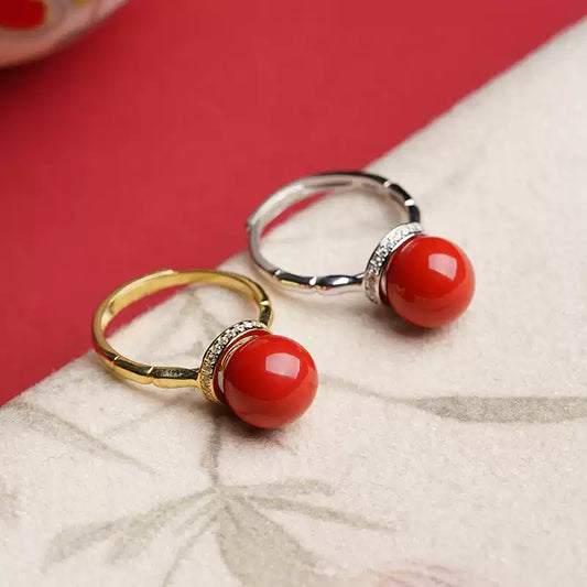 Eastculture Silver Ruby Ring - Feng Shui Metaphysics