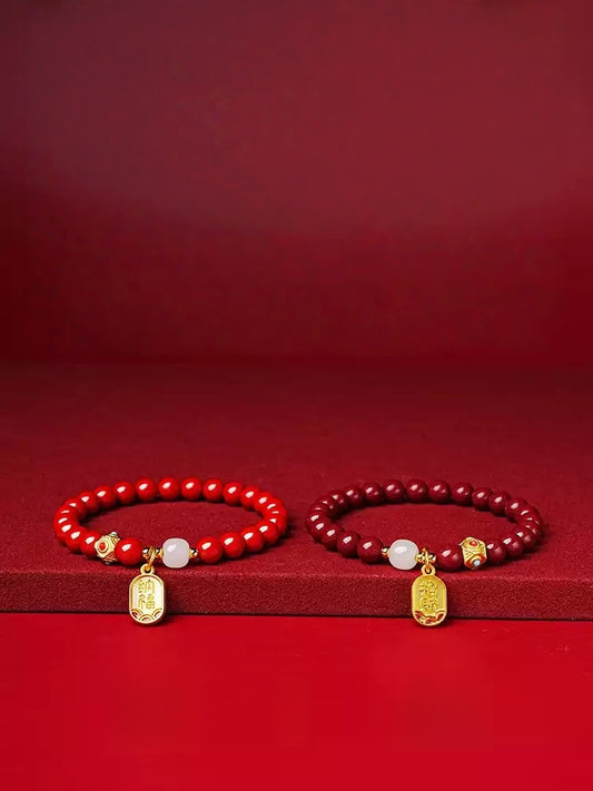 Eastculture Money and cinnabar Bracelet - Remove Bad Luck