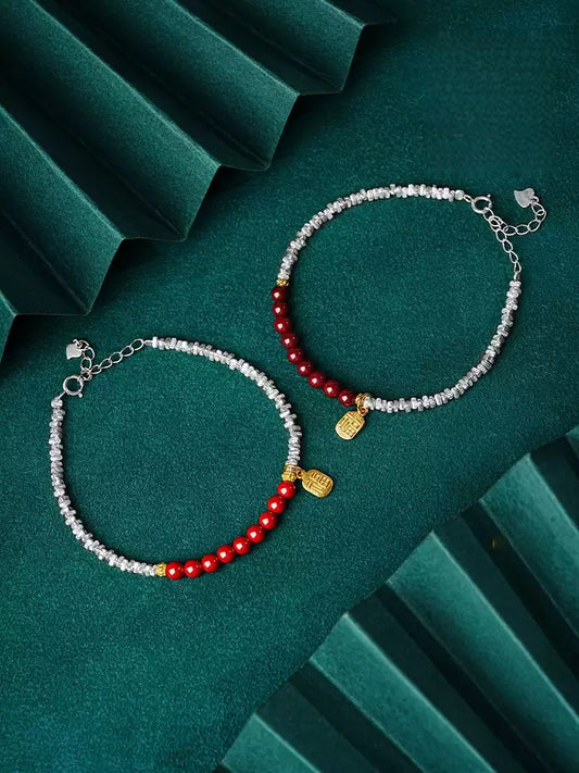 Eastculture Two-color lucky cinnabar Bracelet - Remove Bad Luck