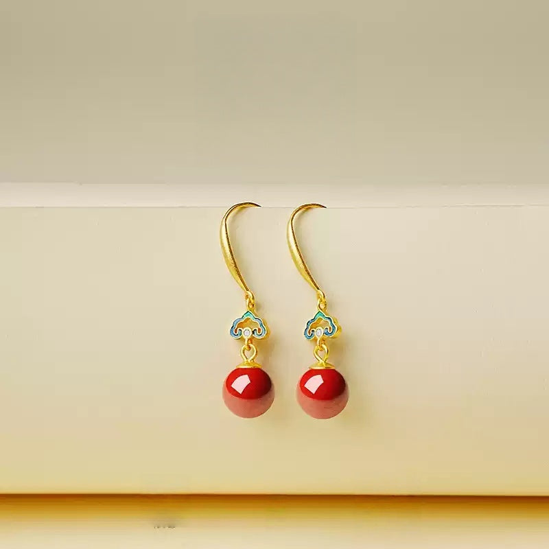 Eastculture Golden green clouds Earrings - Amplify Your Luck