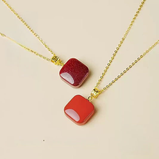 Eastculture Square without words Necklace - Feng shui metaphysicse