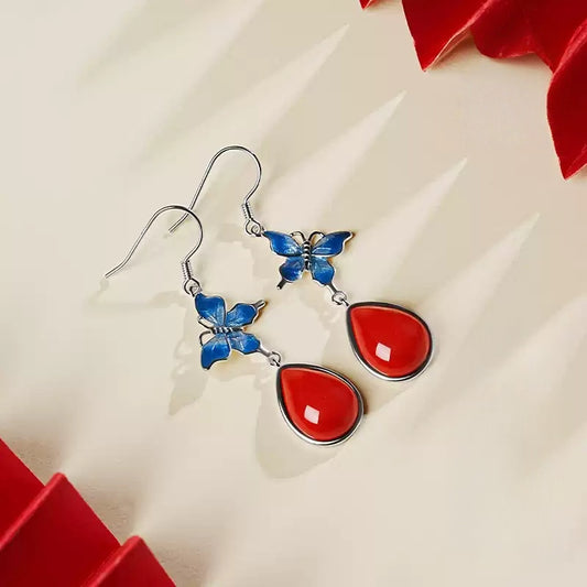 Eastculture blue butterfly Earrings - Amplify Your Luck