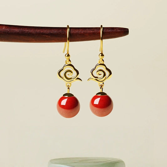 Eastculture Auspicious Clouds Earrings - Boost Your Fortune