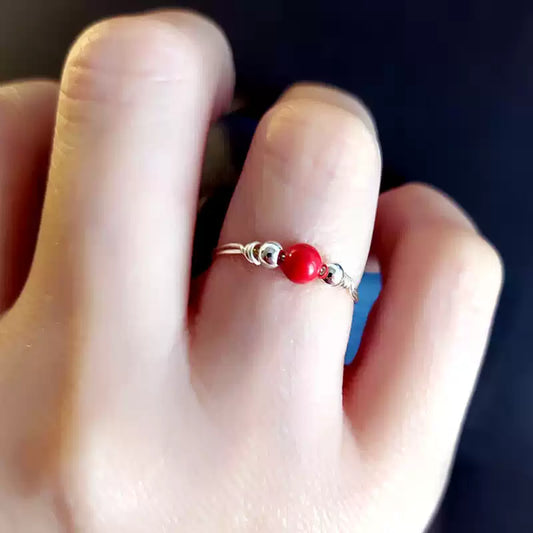 Eastculture Silver Ruby Ring - Break Negative Cycles