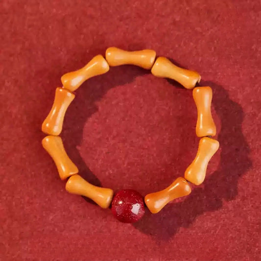 Eastculture Bamboo Ruby Ring- Increase wealth