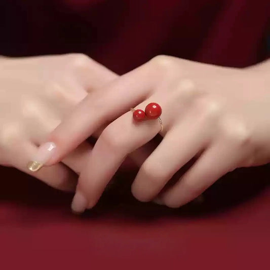 Eastculture Double beads Ring - Increase wealth