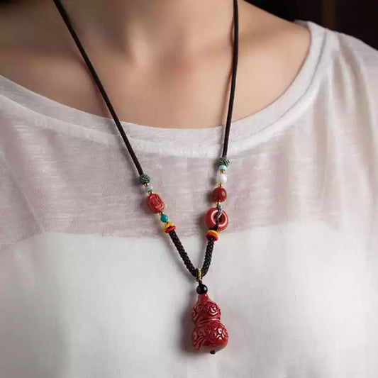 Eastculture Flame Gourd Protection Necklace - Feng shui metaphysics
