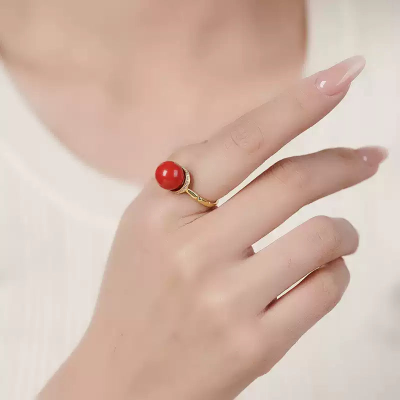 Eastculture Silver Ruby Ring - Feng Shui Metaphysics