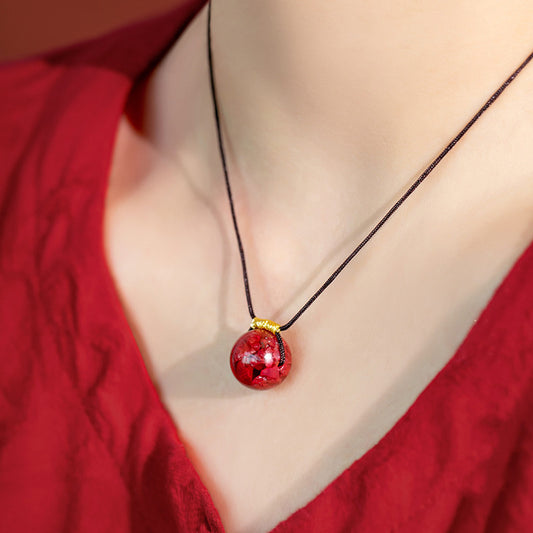 Eastculture crystal cracks Necklace - Unlock Financial Success