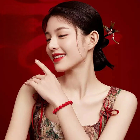 Eastculture Chain Lucky Red Lanterns Bracelet - Get Love