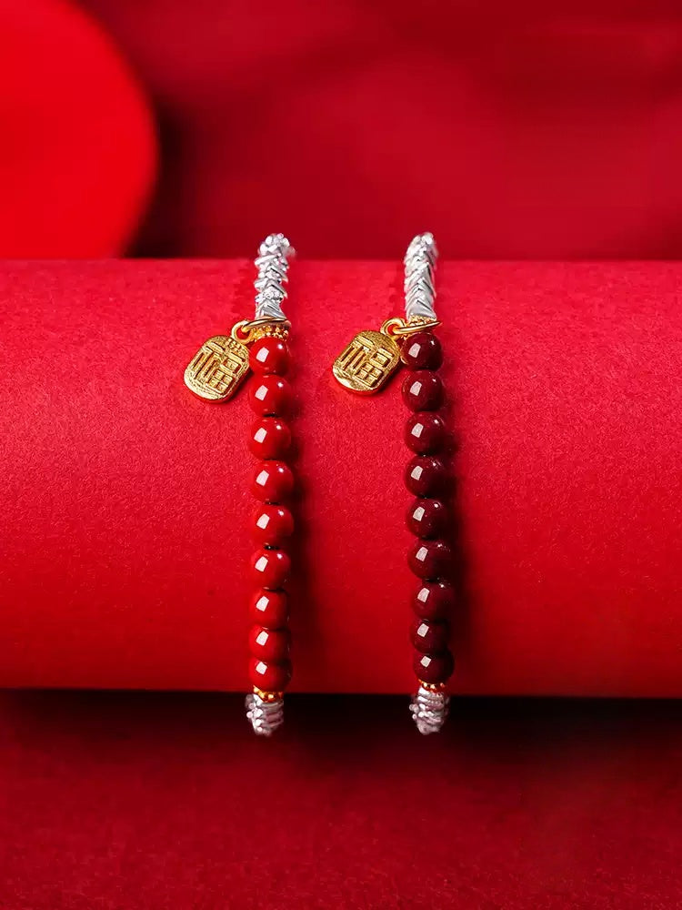 Eastculture Silver chain and golden auspicious plaque Bracelet - Increase wealth