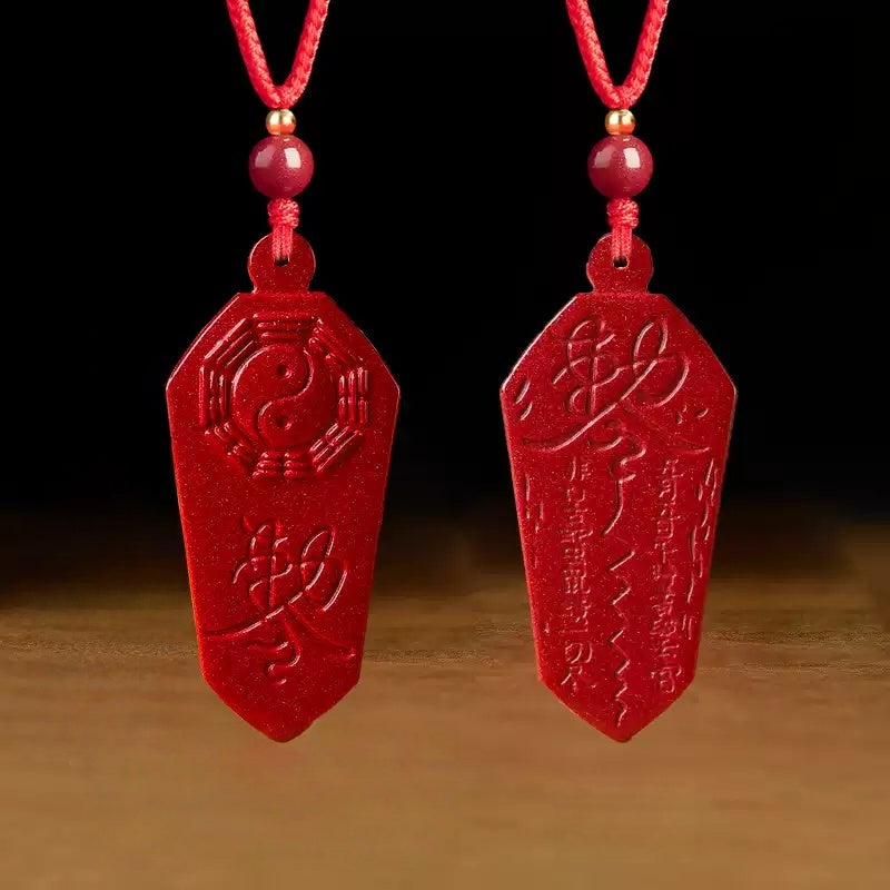 Eastculture Eight Trigrams to Ward Off Evil Spirits Necklace - Health & Longevity Blessing