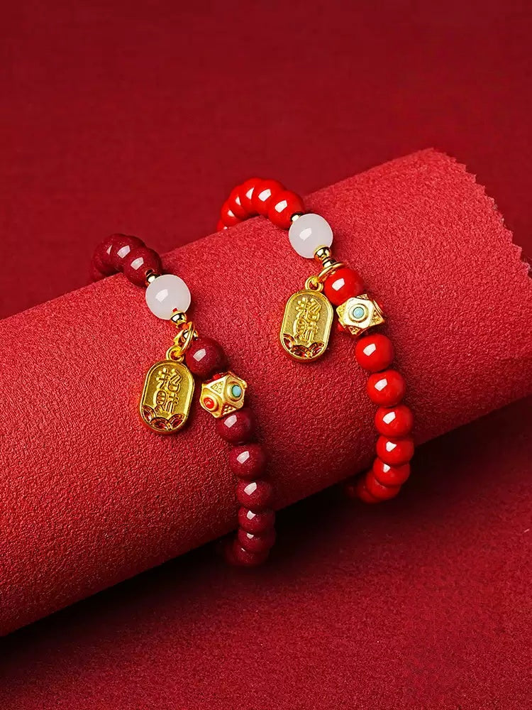 Eastculture Money and cinnabar Bracelet - Remove Bad Luck