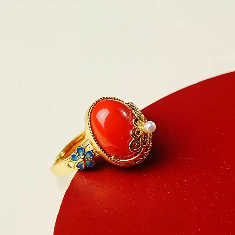 Eastculture Delicate pearl scales Ring - Boost Your Luck