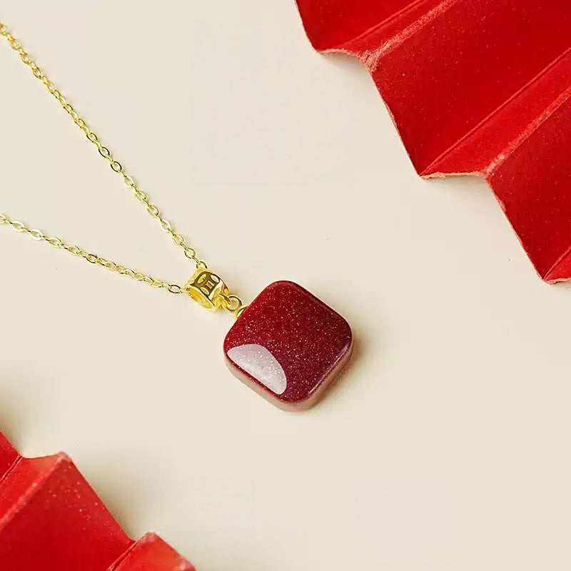 Eastculture Square without words Necklace - Feng shui metaphysicse