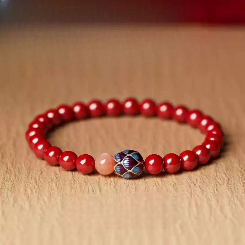 Eastculture Blue Lotus Bracelet - Health & Longevity Blessing