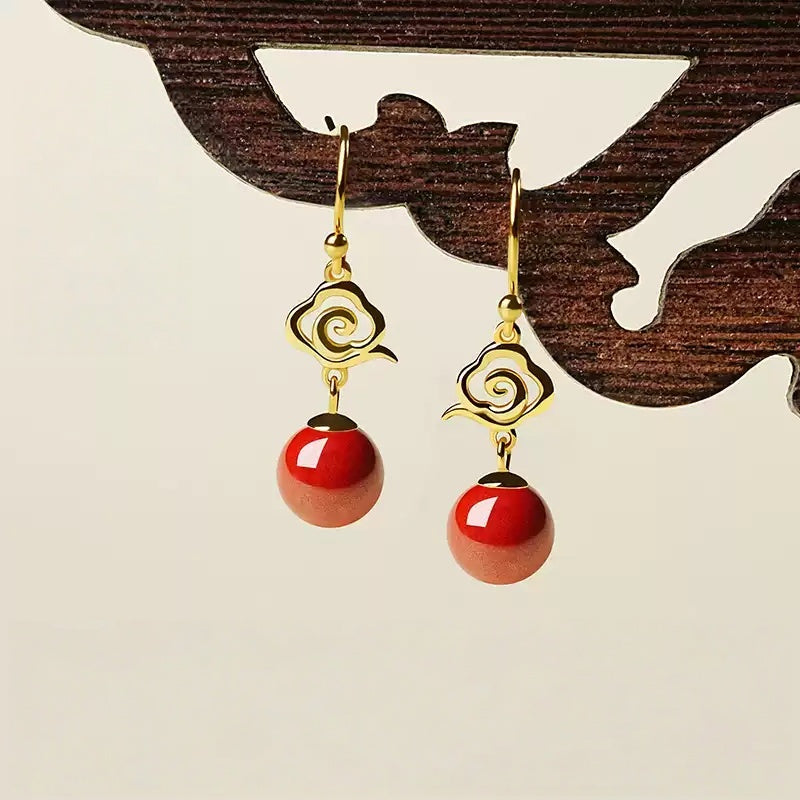 Eastculture Auspicious Clouds Earrings - Boost Your Fortune
