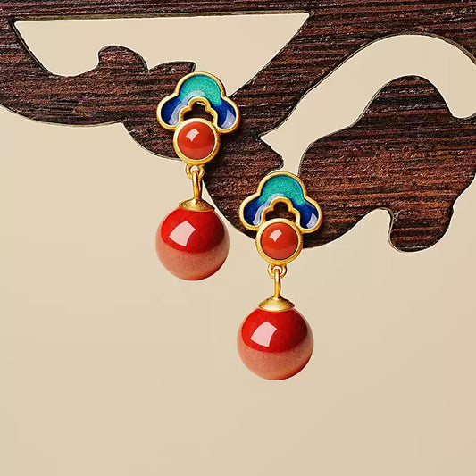 Eastculture Palace Queen Earrings - Boost Your Fortune