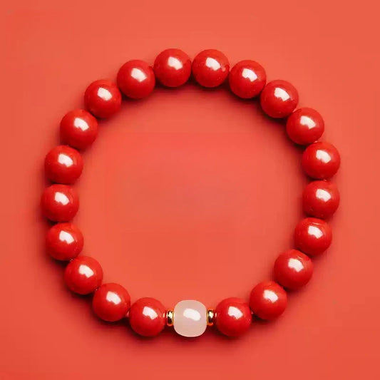 Eastculture Wealth White Jade Bracelet - Increase Luck