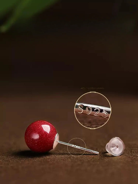 Eastculture Cinnabar Ruby Earrings - Amplify Your Luck