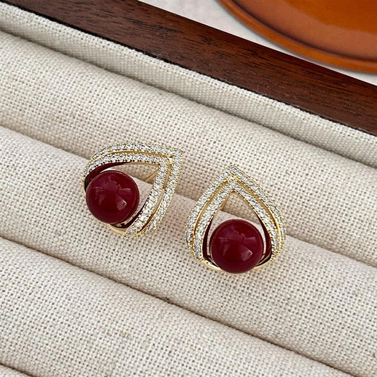 Eastculture Exquisite design teardrop shape Earrings - Monthly Fortune