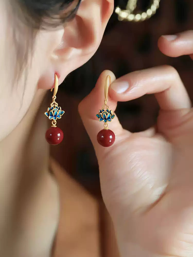 Eastculture Delicate Lotus Earrings - Love Magnet