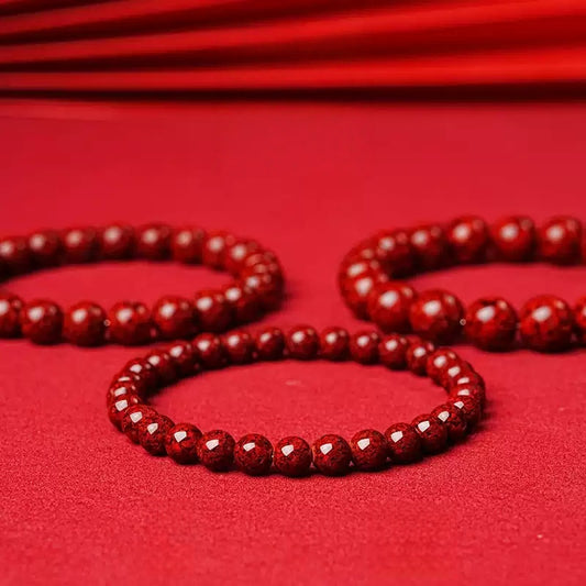 Eastculture Exploding Cinnabar Bracelet - Increase Luck