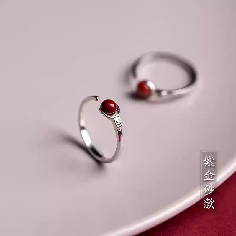 Eastculture Fine silver ruby Ring - Increase wealth