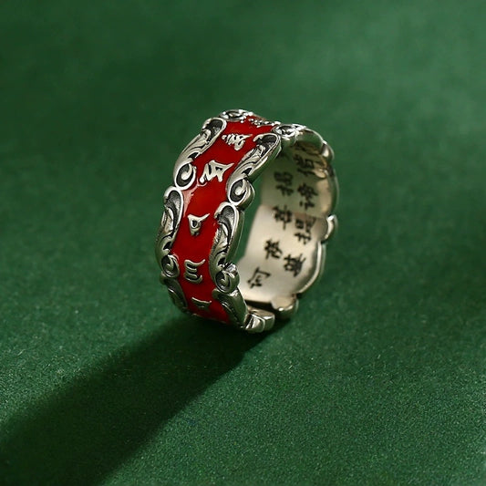 Eastculture Metal Hexproof Rune Ring - Increase wealth