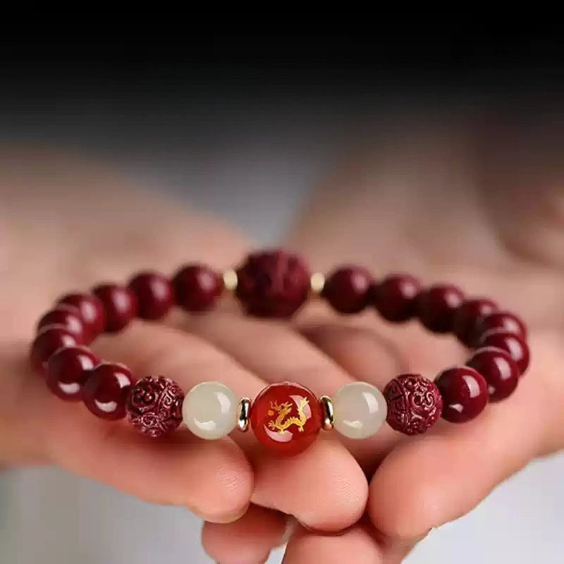 Eastculture Customized Lucky White Jade Bracelet - Health & Longevity Blessing