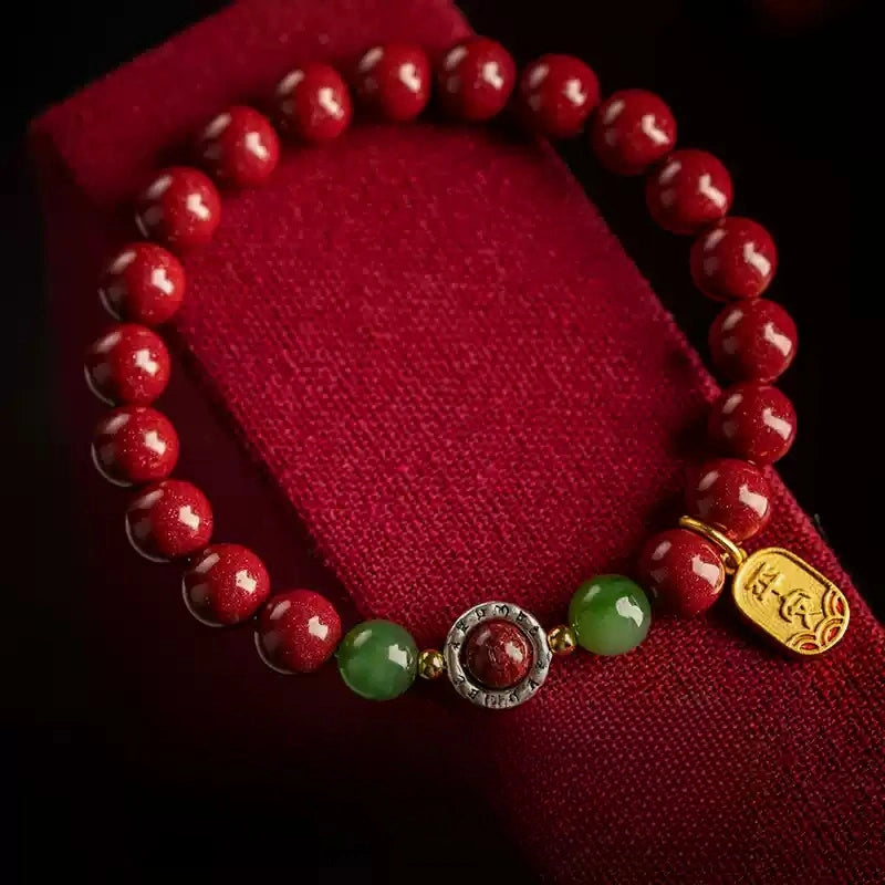 Eastculture Customized Lucky White Jade Bracelet - Health & Longevity Blessing