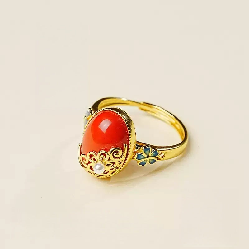 Eastculture Delicate pearl scales Ring - Boost Your Luck