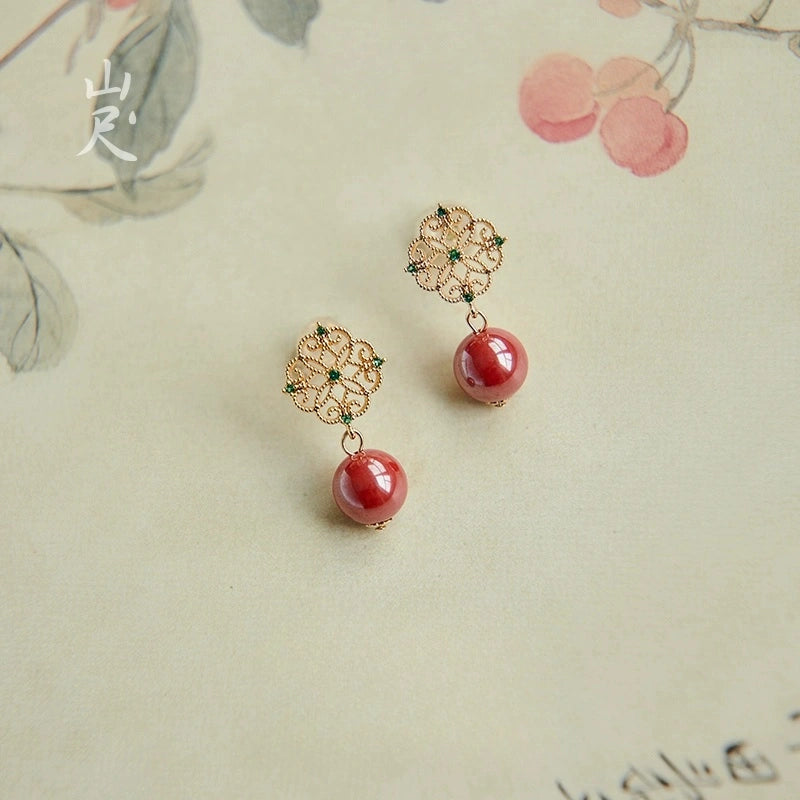 Eastculture Beautifully designed flowers Earrings - Wealth Magnet - Health & Longevity Blessing