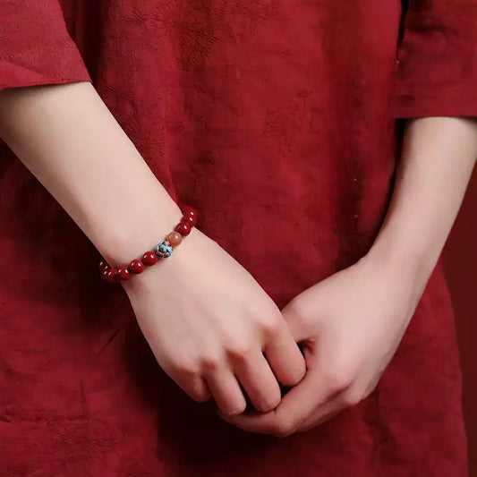 Eastculture Blue Lotus Bracelet - Health & Longevity Blessing