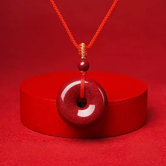 Eastculture Round jade Protection Necklace - Get love