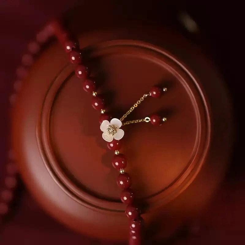 Eastculture Camellia hanging neck Necklace - Get love